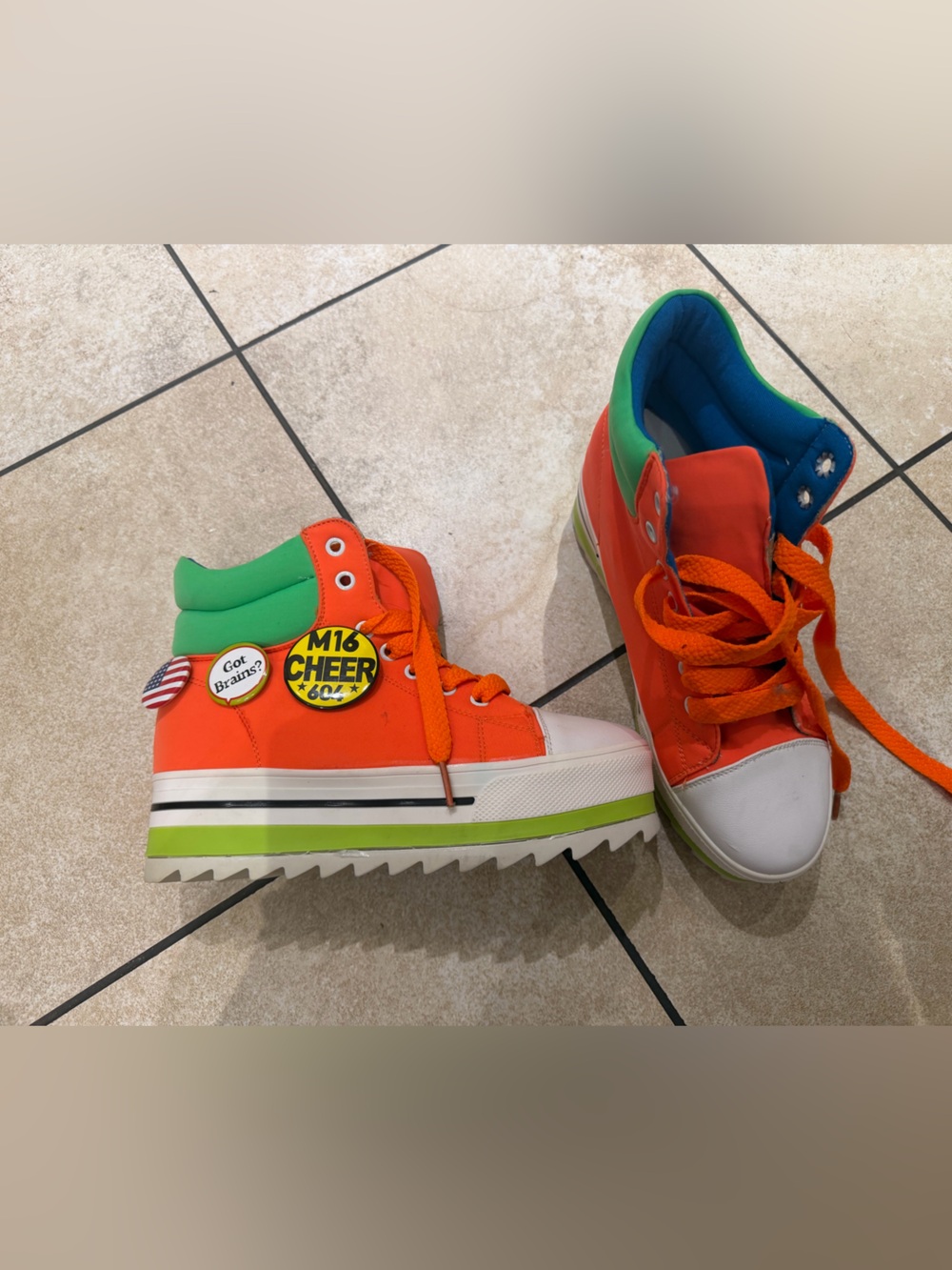 BRAND NEW Colorful High-Top Platform Sneakers